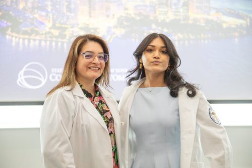 Students at White Coat Ceremony