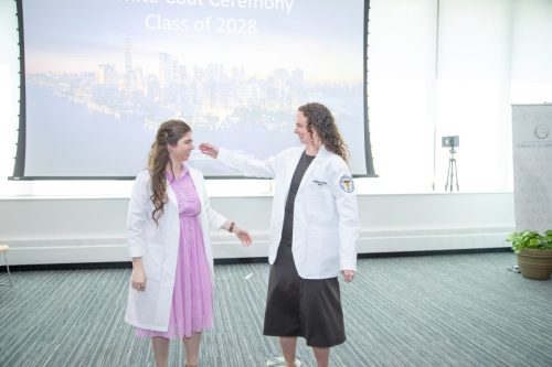 Students at White Coat Ceremony
