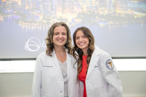 Students at White Coat Ceremony