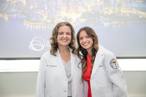 Students at White Coat Ceremony