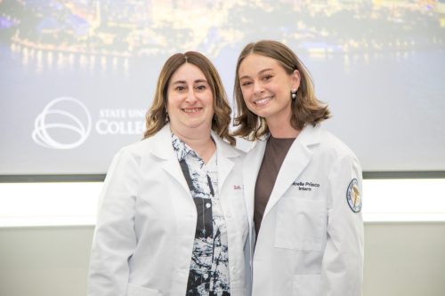 Students at White Coat Ceremony
