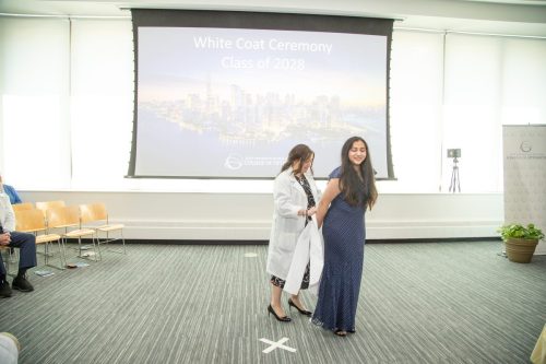 Students at White Coat Ceremony
