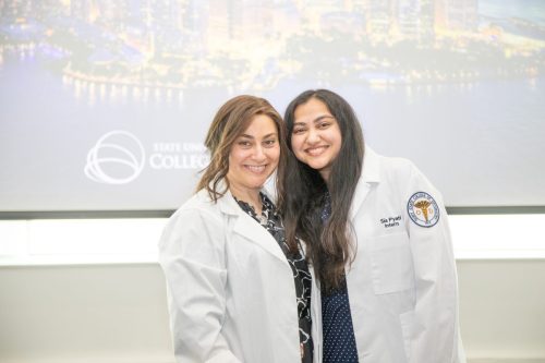 Students at White Coat Ceremony