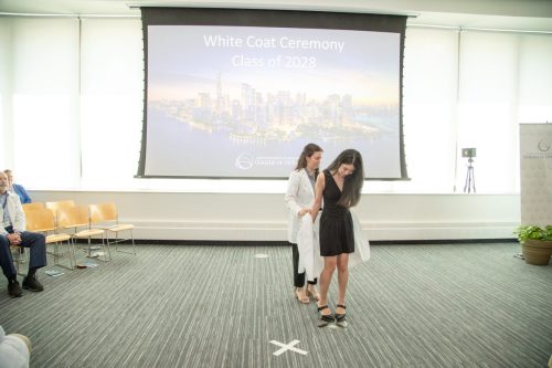 Students at White Coat Ceremony