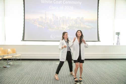 Students at White Coat Ceremony