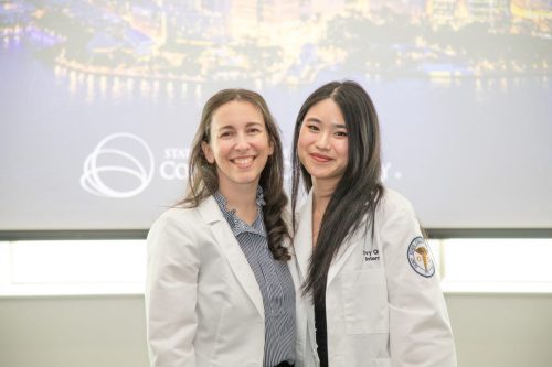 Students at White Coat Ceremony