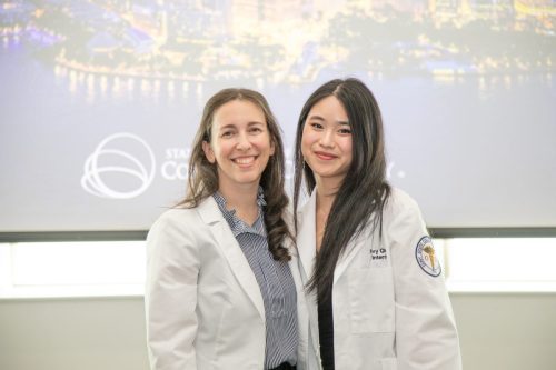 Students at White Coat Ceremony