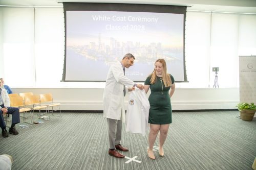 Students at White Coat Ceremony