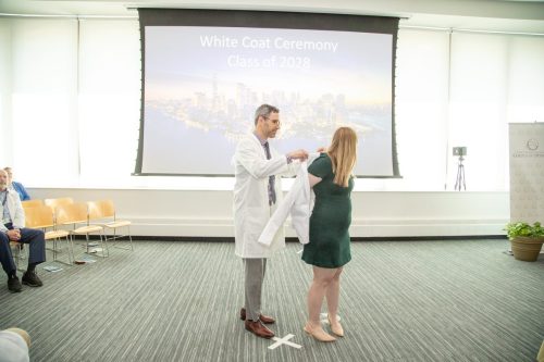 Students at White Coat Ceremony