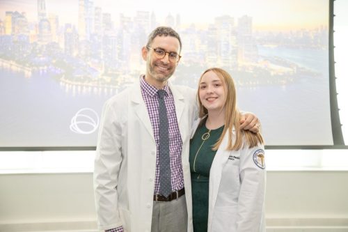 Students at White Coat Ceremony
