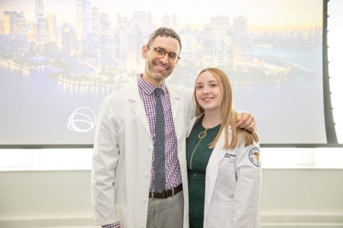 Students at White Coat Ceremony