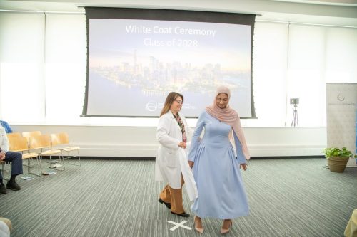 Students at White Coat Ceremony