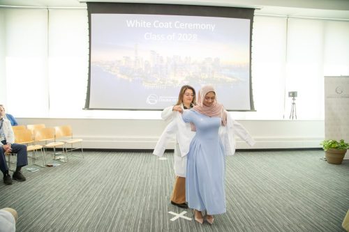Students at White Coat Ceremony