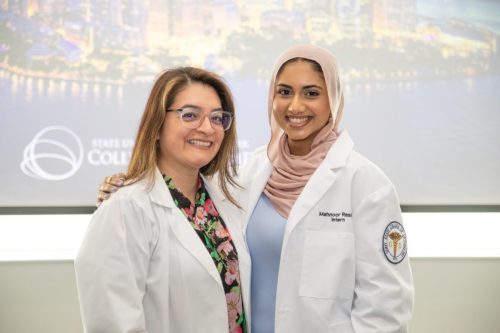 Students at White Coat Ceremony
