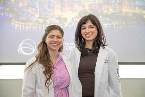Students at White Coat Ceremony