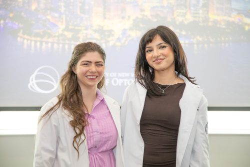 Students at White Coat Ceremony