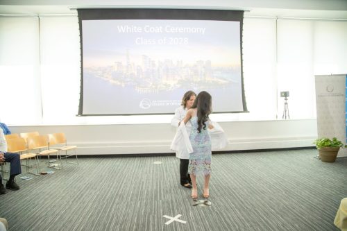 Students at White Coat Ceremony