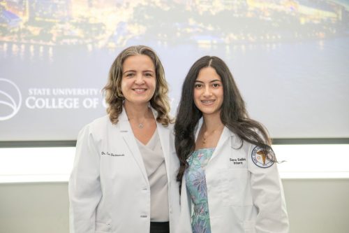 Students at White Coat Ceremony