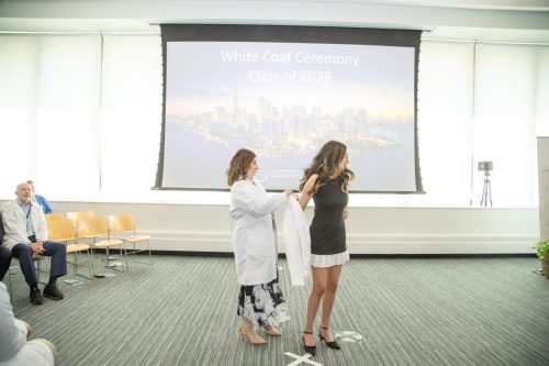 Students at White Coat Ceremony