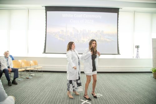 Students at White Coat Ceremony