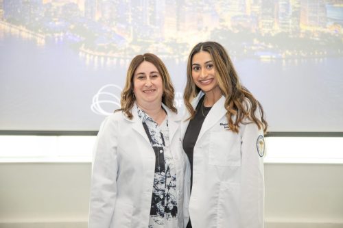 Students at White Coat Ceremony