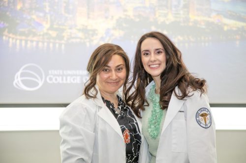 Students at White Coat Ceremony
