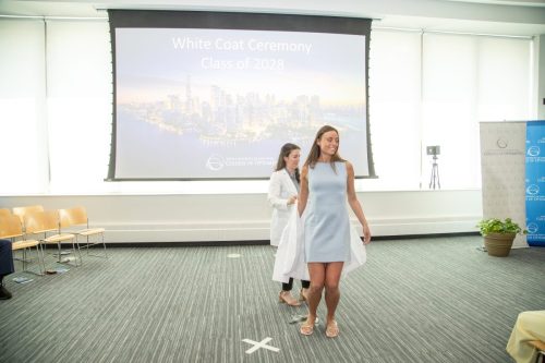 Students at White Coat Ceremony