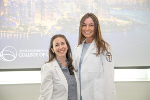 Students at White Coat Ceremony