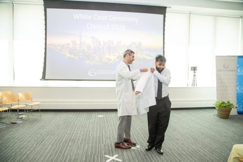 Students at White Coat Ceremony