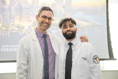 Students at White Coat Ceremony