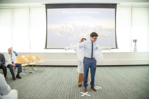 Students at White Coat Ceremony
