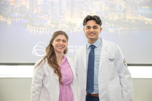 Students at White Coat Ceremony