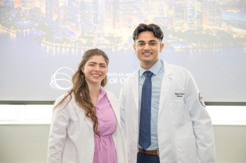 Students at White Coat Ceremony