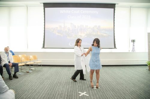Students at White Coat Ceremony