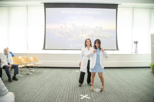 Students at White Coat Ceremony
