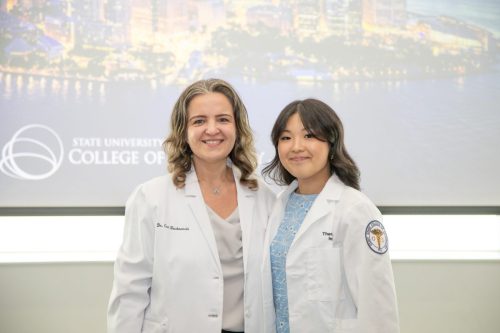 Students at White Coat Ceremony