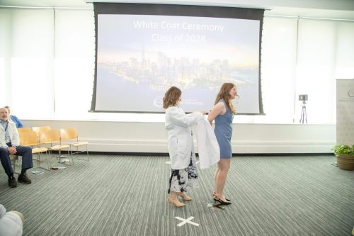 Students at White Coat Ceremony