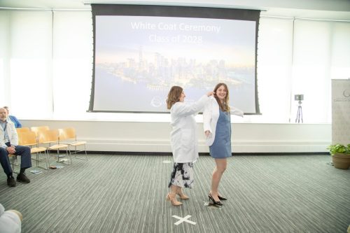 Students at White Coat Ceremony