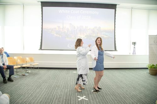 Students at White Coat Ceremony