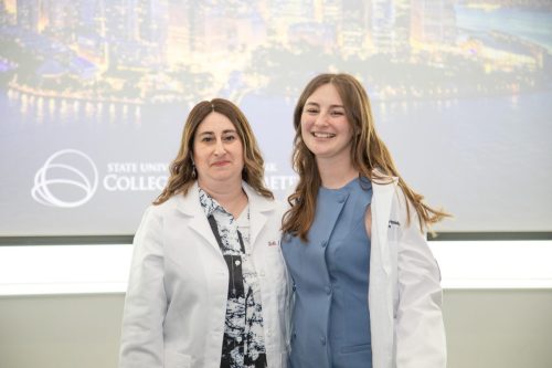 Students at White Coat Ceremony
