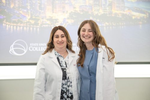 Students at White Coat Ceremony