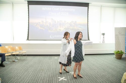 Students at White Coat Ceremony