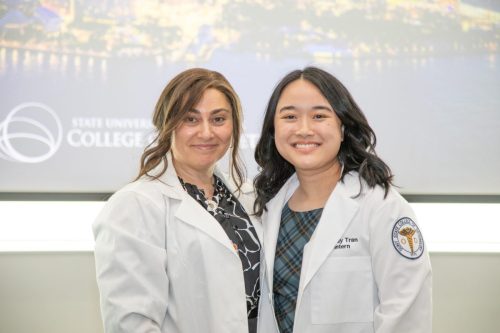 Students at White Coat Ceremony