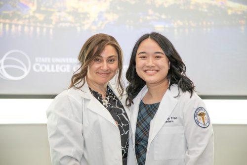 Students at White Coat Ceremony