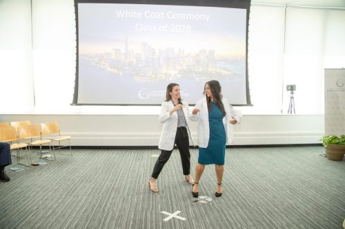Students at White Coat Ceremony