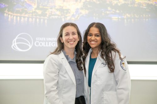 Students at White Coat Ceremony