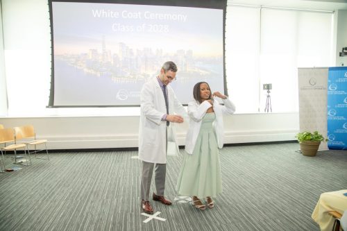 Students at White Coat Ceremony
