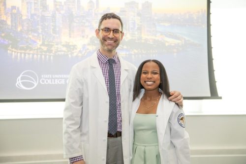 Students at White Coat Ceremony