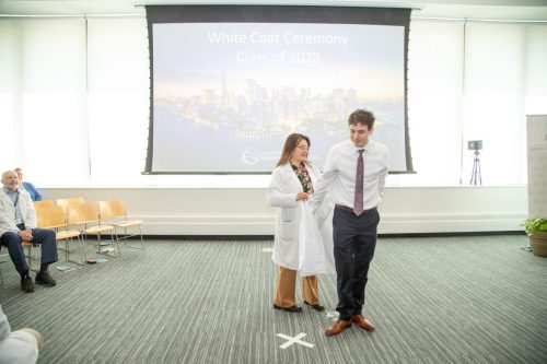 Students at White Coat Ceremony
