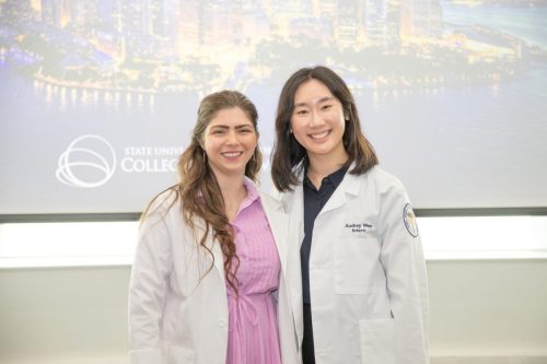 Students at White Coat Ceremony